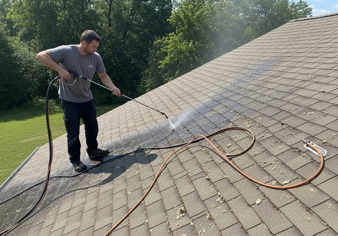 Maintenance écologique toiture à Aix-en-Provence : nettoyage vapeur préventif contre les salissures dues au mistral