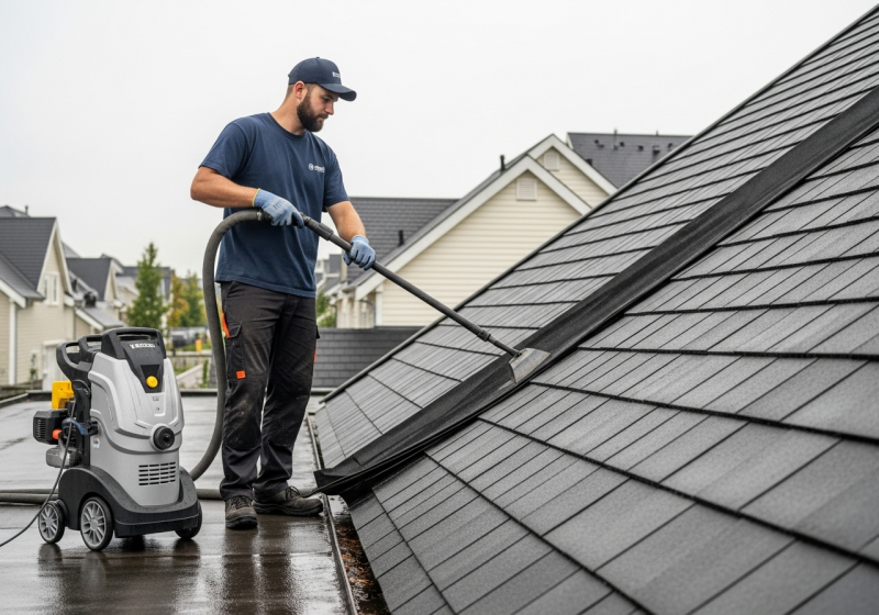 Dégraissage vapeur toiture en bac acier à Marseille : suppression des résidus industriels et dépôts atmosphériques